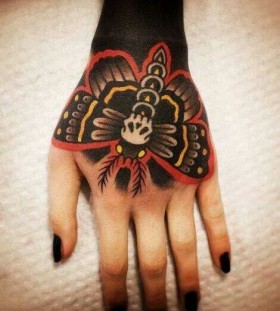 Gorgeous hand bug tattoo