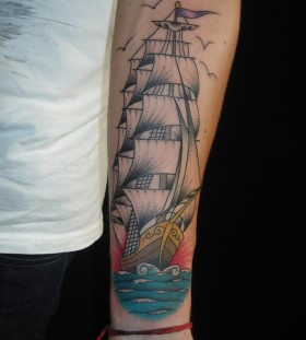 Great ship tattoo