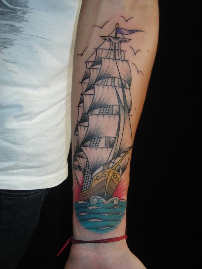 Great ship tattoo