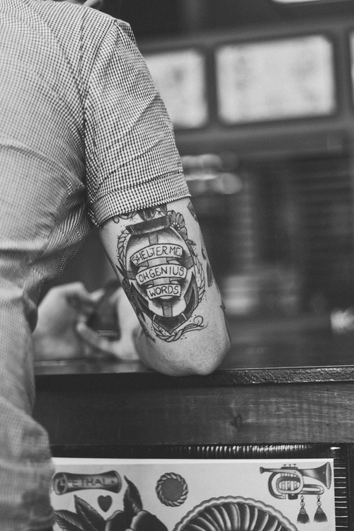 Hand man tattoo