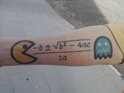 Hand math tattoos