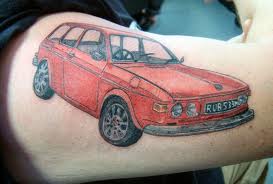 Impressive car tattoo