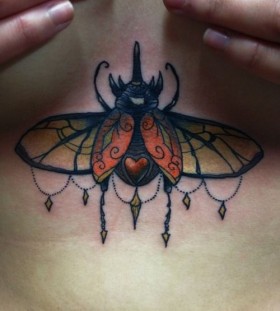 Incredible bug tattoo