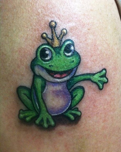 King frog tattoo