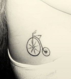 Lovely bike tattoo