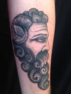 Men tattoo by Miah Waska