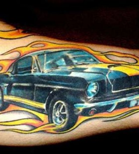 Nice car tattoo