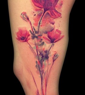 Pretty flowers by Ondrash Tattoo