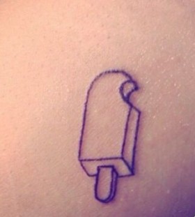 Pretty ice cream tattoo