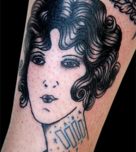 Pretty woman tattoo by Lisa Orth