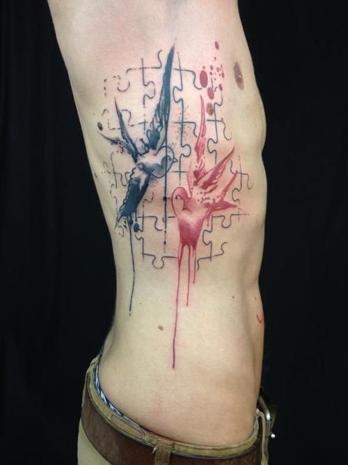 Puzzle tattoo by Pietro Romano