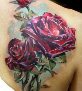 Rose tattoo by Mikky Volkova