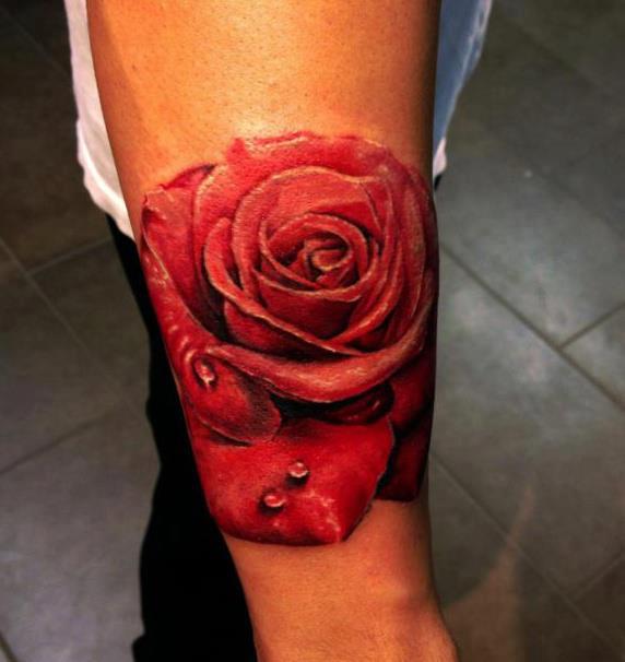 Rose tattoo by Seunghyun JO aka Potter