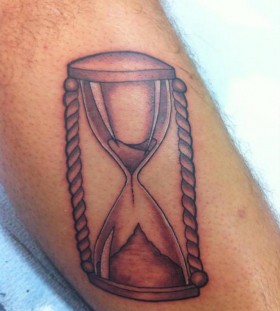 Sand clock tattoo by Nikki Ouimette