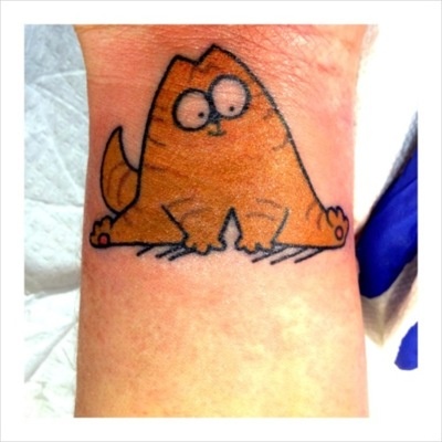 Simon’s cat tattoo