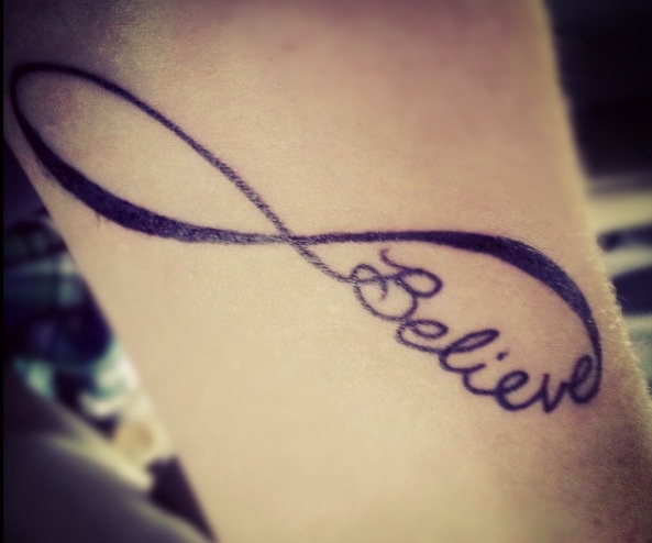 Simple believe tattoo