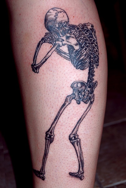 Skull tattoo by Lisa Orth