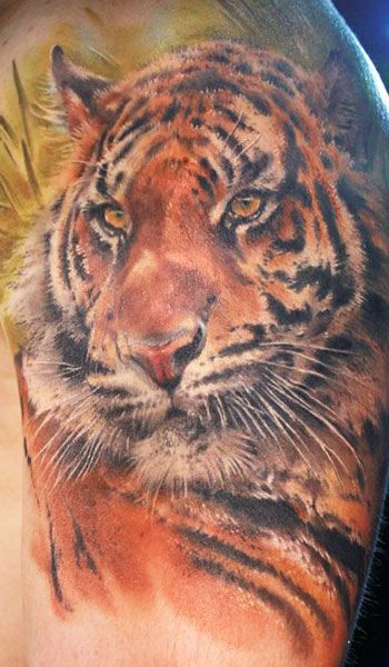 Tiger tattoo by Mikky Volkova