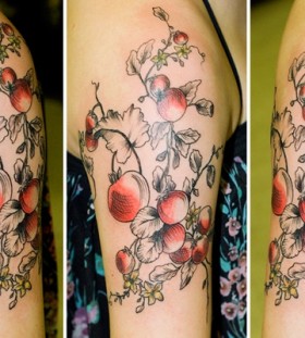 Tomatoe plant tattoo