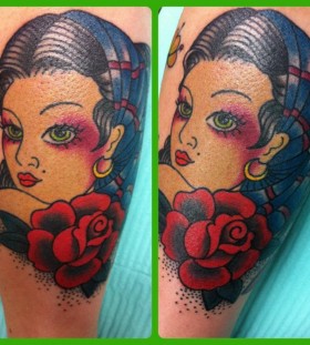Woman tattoo by Hania Sobieski