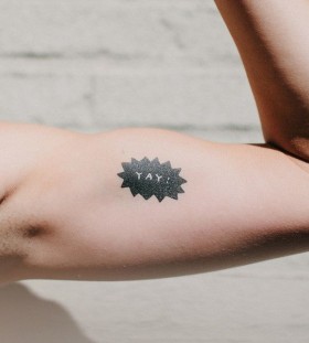 Yay minimalistic style tattoo