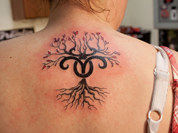 beutiful tree with aries symbol
