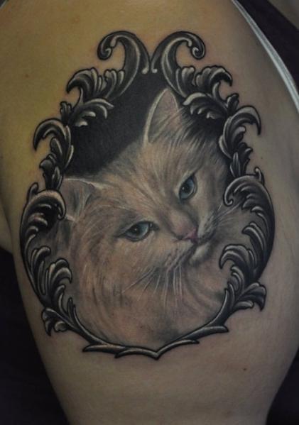 cat on bicep