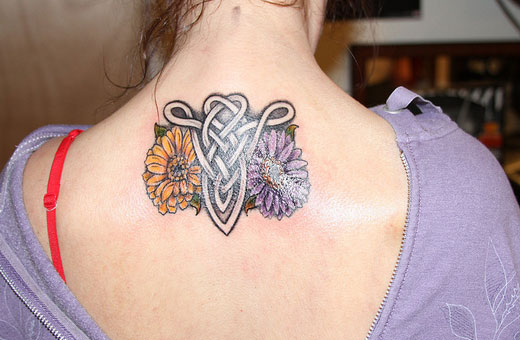 colored flower with aries