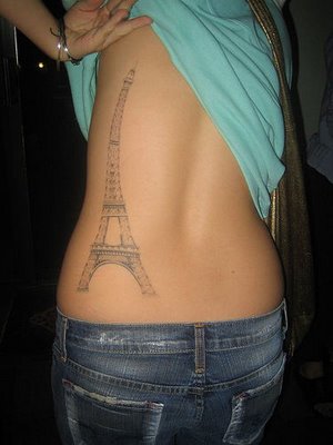 eiffel tower tattoo