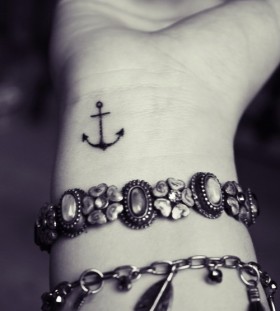 tiny anchor on wrist