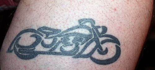 tribal bike tattos