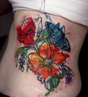 watercolor-flower-tattoo