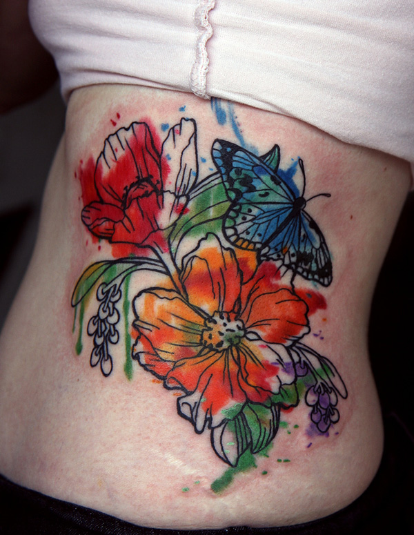 watercolor-flower-tattoo