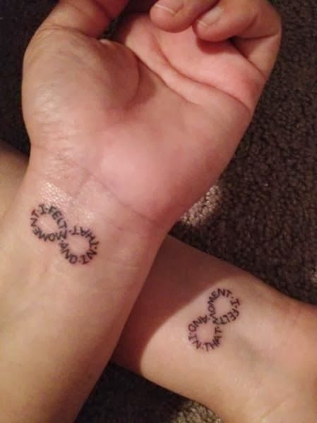 Amaizing couple infinity tattoo