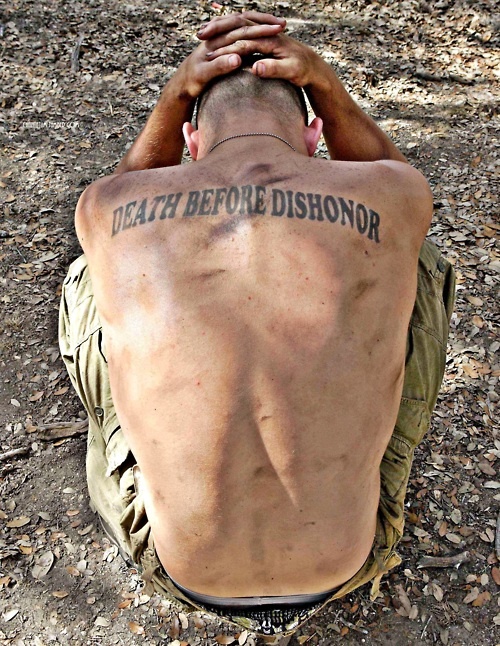 Amaizing soldier military style tattoos