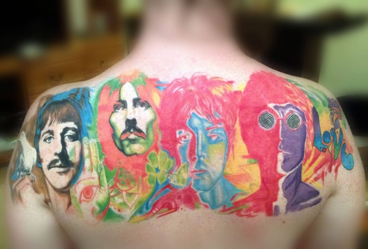 Amazing Beatles famous people tattoo