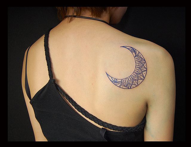 Awesome moon tattoo