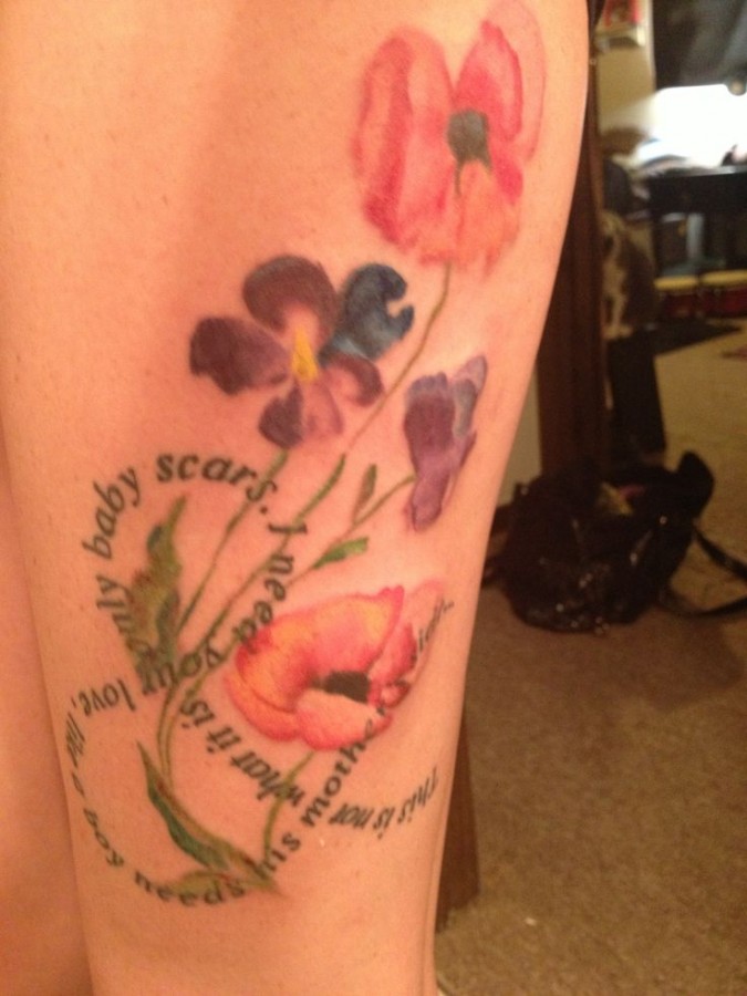 Awesome watercolor tattoo