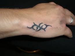 Black infinity tattoo
