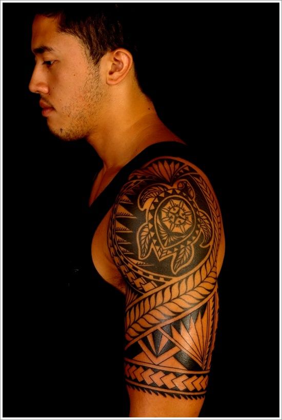 Black men’s tribal tattoo