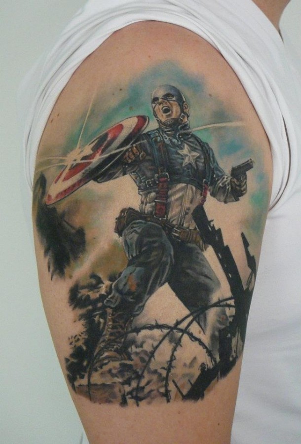 Cool american style tattoo