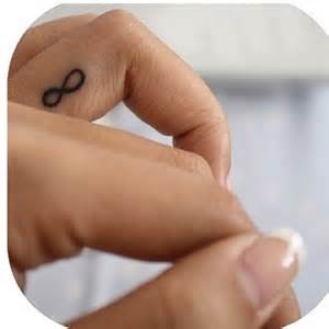 Cool finger infinity tattoo