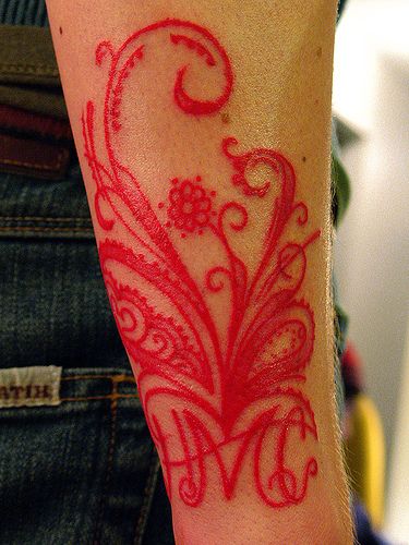 Cute red tattoo