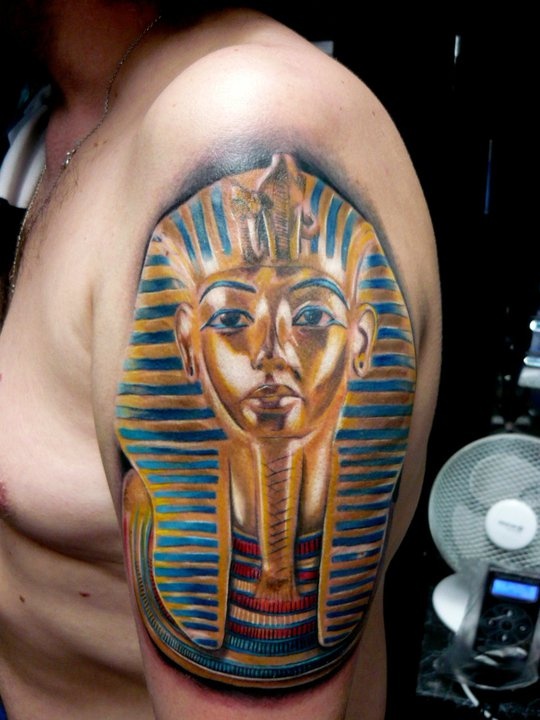 Egypt style tattoo by Adam Kremer