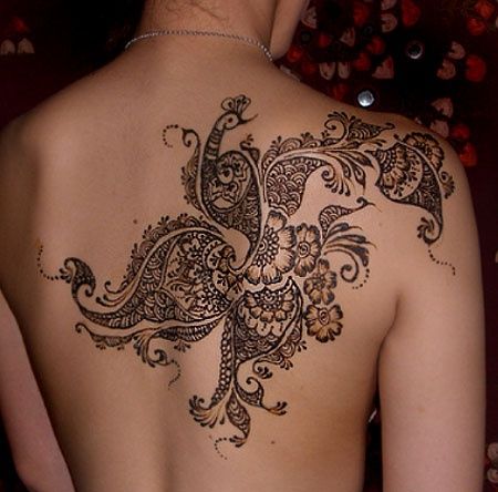 Flower ornaments lace tattoo