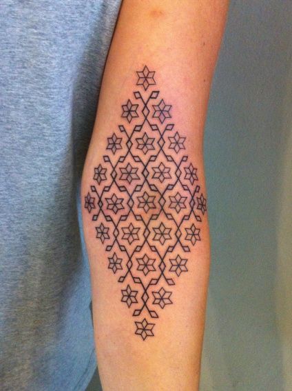 Flowers ornaments cool tattoo