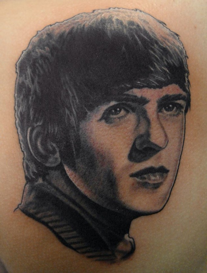 George Harrison famous people tattoo