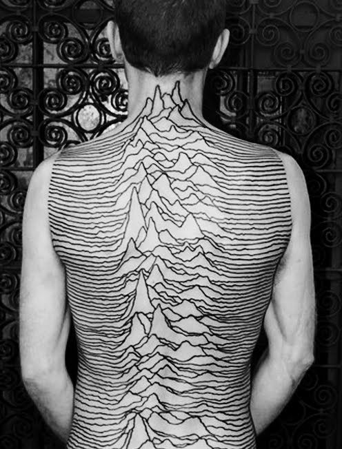 Gorgeous mountains lines tattoo