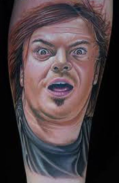 Jack Black famous people tattoo