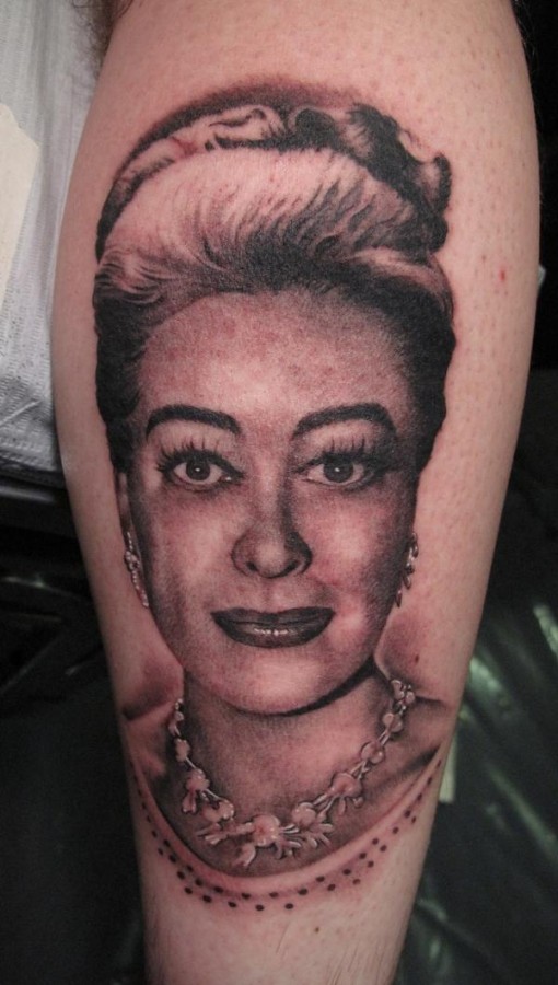 Joan Crawford famous people tattoo